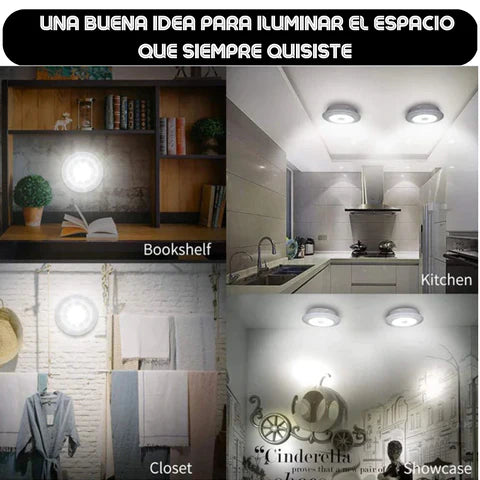 Trío Luminoso  Luces LED de Emergencia con Control Inalámbrico